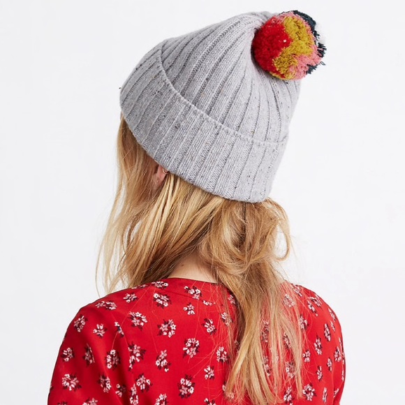 Madewell Rainbow Pom-Pom Beanie - Picture 2 of 5